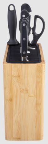 D.line Rectangle Universal Knife Block - Bamboo Knife Storage The Cooks Kitchen Mandurah 