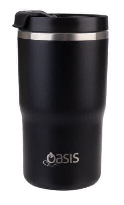 Oasis Cermic Lined Stainless Double Wall Insulated Travel Mug 480ml - Black Travel Mugs The Cooks Kitchen 