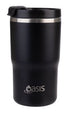 Oasis Cermic Lined Stainless Double Wall Insulated Travel Mug 480ml - Black Travel Mugs The Cooks Kitchen 