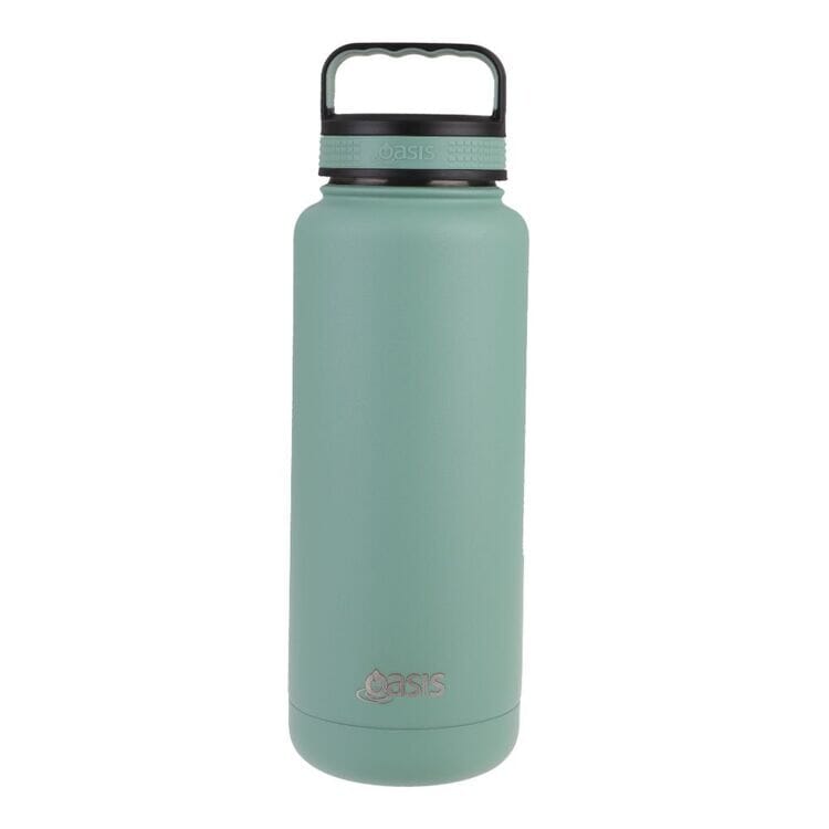 Oasis S/s Double Wall Insulated 'titan' Bottle 1.2l - Sage Green Drink Bottles The Cooks Kitchen 