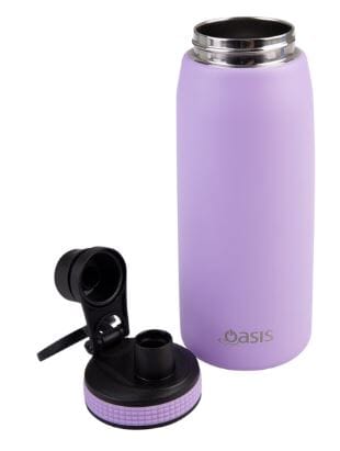 Oasis Stainless Steel Double Wall Insulated Sports Bottle W/ Screw-cap 780ml - Lavender Insulated Bottles and Flasks The Cooks Kitchen 