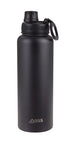 Oasis Stainless Steel Insulated Challenger Sports Bottle With Cap 1.1l Black