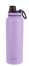 Oasis Stainless Steel Insulated Challenger Sports Bottle With Cap 1.1l Lavender