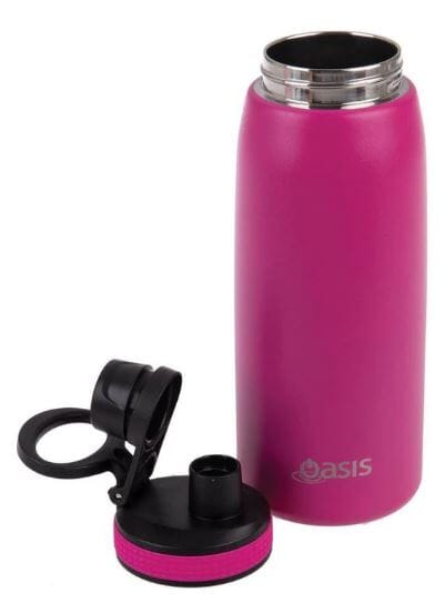 Oasis Stainless Steel Double Wall Insulated Sports Bottle W/ Screw-cap 780ml - Neon Pink Insulated Bottles and Flasks The Cooks Kitchen Mandurah 