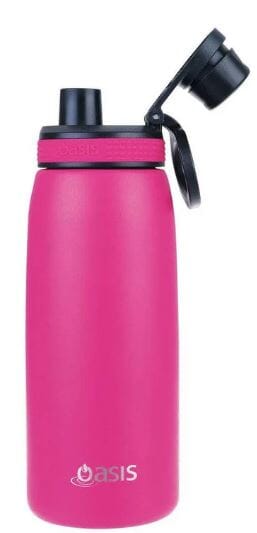 Oasis Stainless Steel Double Wall Insulated Sports Bottle W/ Screw-cap 780ml - Neon Pink Insulated Bottles and Flasks The Cooks Kitchen Mandurah 