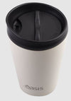 Oasis S/s Double Wall Insulated Travel Cup 380ml - Alabaster