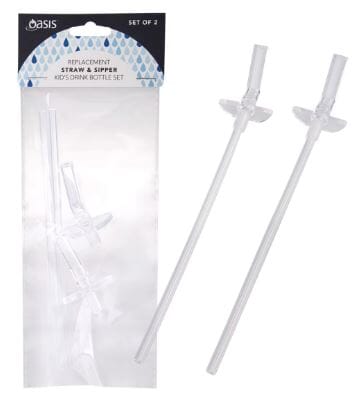 Oasis Replacement Straw & Sipper Kid's Drink Bottle Set/2 Kids Bottles The Cooks Kitchen 