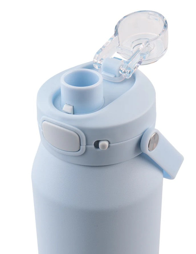 Oasis Ceramic Stainless Steel Insulated Capri Drink Bottle With Lid 1l Periwinkle