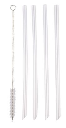 Oasis 'moda' Drink Bottle Straws S/4 With Cleaning Brush