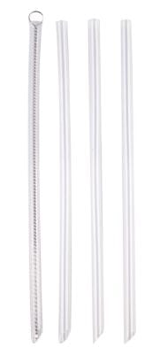 Oasis 'moda' Drink Bottle Straws S/4 With Cleaning Brush Barware Accessories The Cooks Kitchen 