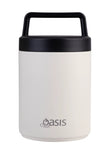 Oasis Insulated Food Flask With Spoon And Handle 480ml - Alabaster