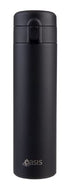 Oasis Stainles Steel Double Wall Insulated Flip Top Flask 480ml - Black