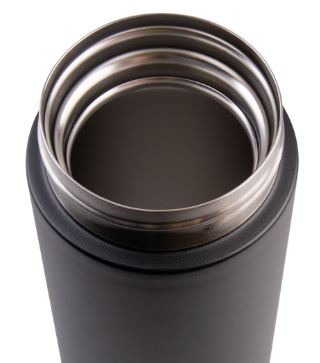 Oasis Stainles Steel Double Wall Insulated Flip Top Flask 480ml - Black