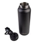 Oasis Stainless Steel Doubled Wall Insulated 'challenger' Sports Bottle With Quick Release Cap 1.1l - Black Drink Bottles The Cooks Kitchen 