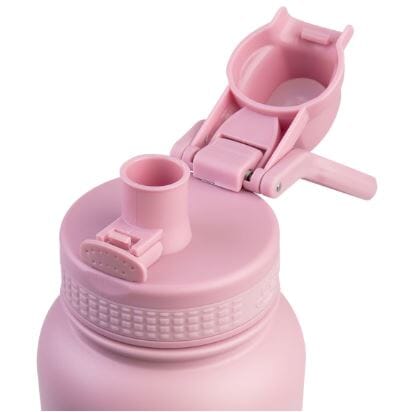 Oasis Stainless Steel Double Wall Insulated 'challenger' Sports Bottle With Quick Realease Cap 1.1l - Blush Drink Bottles The Cooks Kitchen 