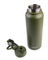 Oasis Stainless Steel Double Wall Insulated 'challenger' Sports Bottle With Quick Relase Cap 1.1l - Forest Green Drink Bottles The Cooks Kitchen 