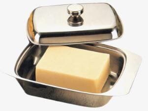Appetito Stainless Steel Butter Dish With Cover Dinnerware Accessories The Cooks Kitchen 