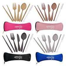 Appetito 6pce Stainless Steel Traveller's Cutlery Set