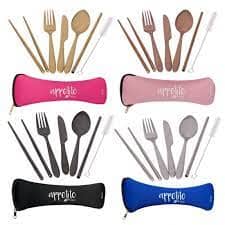 Appetito 6pce Stainless Steel Traveller's Cutlery Set Cutlery Sets The Cooks Kitchen 