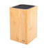 Appetito Square Universal Knife Block - Bamboo Knife Storage The Cooks Kitchen Mandurah 