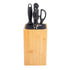 Appetito Square Universal Knife Block - Bamboo Knife Storage The Cooks Kitchen Mandurah 