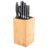 Appetito Square Universal Knife Block - Bamboo Knife Storage The Cooks Kitchen Mandurah 