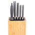 Appetito Square Universal Knife Block - Bamboo