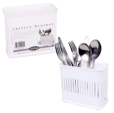 D.line Plastic Cutlery Drainer - White Cleaning Equipment The Cooks Kitchen 