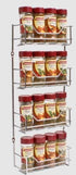4 Tier Spice Rack 44 X 18.5cm - 16 Bottle Capacity Herb & Spice Storage The Cooks Kitchen 