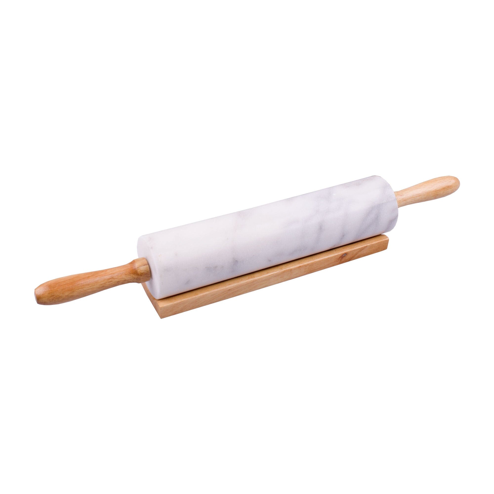 Integral Maison Marble Rolling Pin - Grey W/ Wood Base Utensils The Cooks Kitchen 