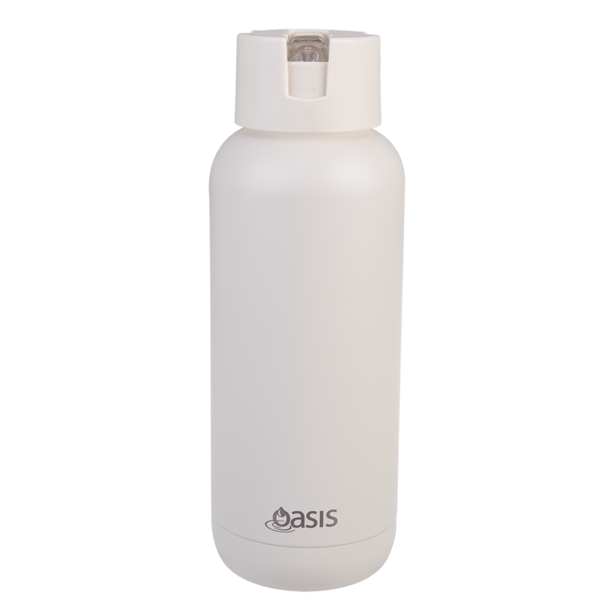 Oasis "moda" Ceramic Lined S/s Triple Wall Insulated Drink Bottle 1l - Alabaster