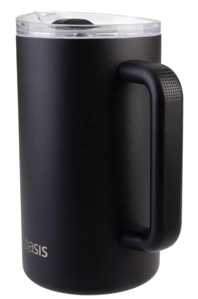 Oasis Ceramic Lined Stainless Steel Triple Wall Insulated Water Pitcher 1.5l - Black Decanters - Jugs & Carafes The Cooks Kitchen 