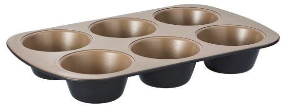 Stanley Rogers Ceramabake Ceramic Non Stick Texas Muffin Pan - 6 Cup Baking Tins, Trays, Pans & Ramekins The Cooks Kitchen 