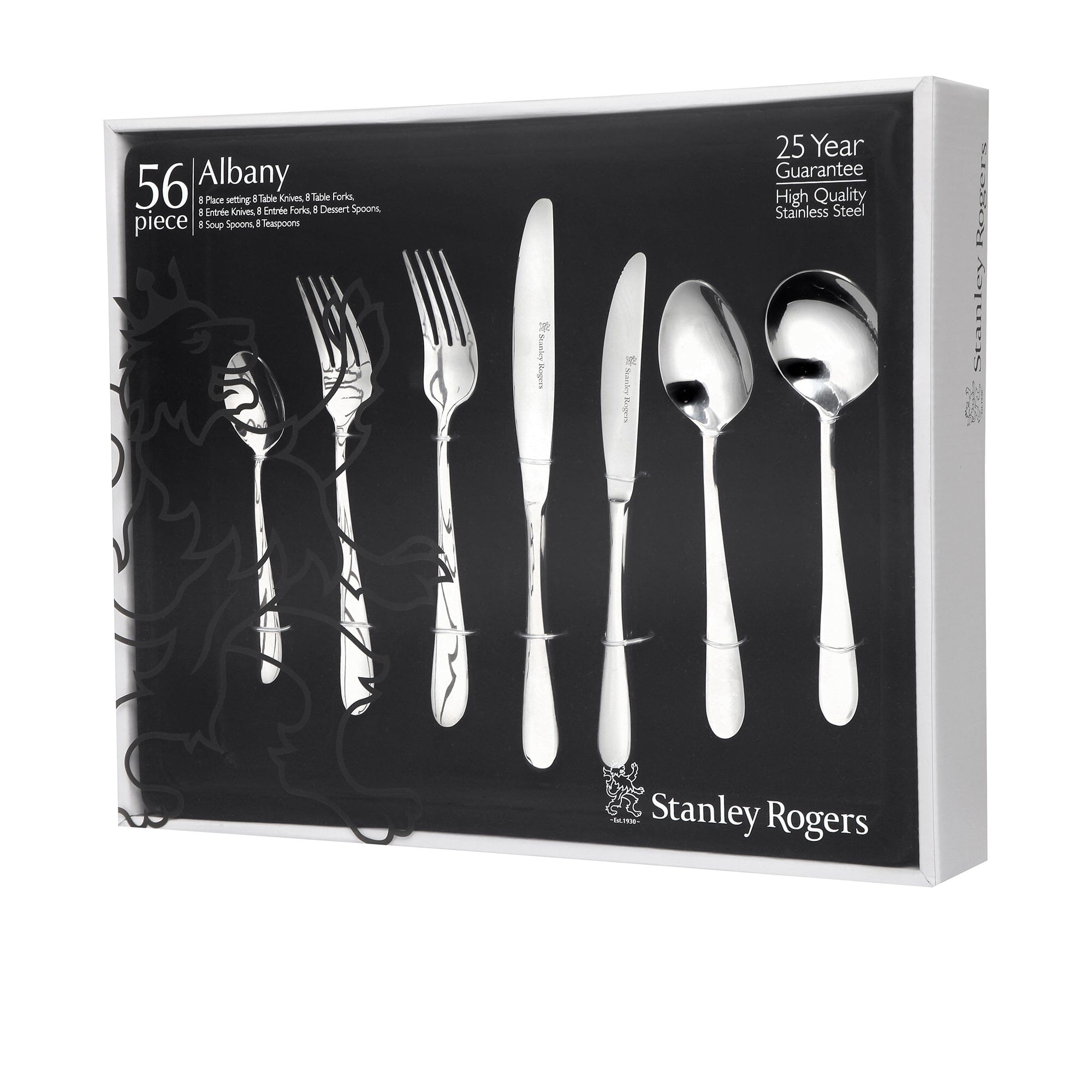 Stanley Rogers Albany 56 Piece Set Cutlery Sets The Cooks Kitchen 