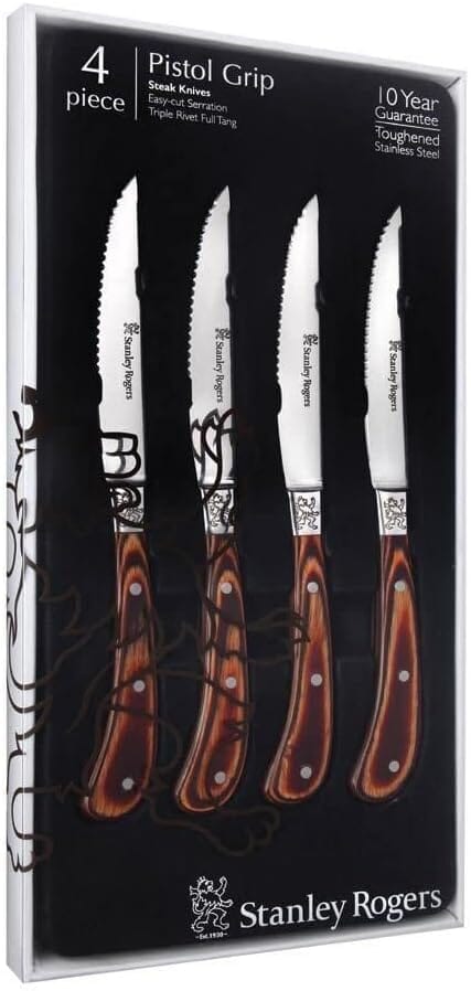 Stanley Rogers Woodland Steak 4 Pce Set Steak Knives The Cooks Kitchen Mandurah 
