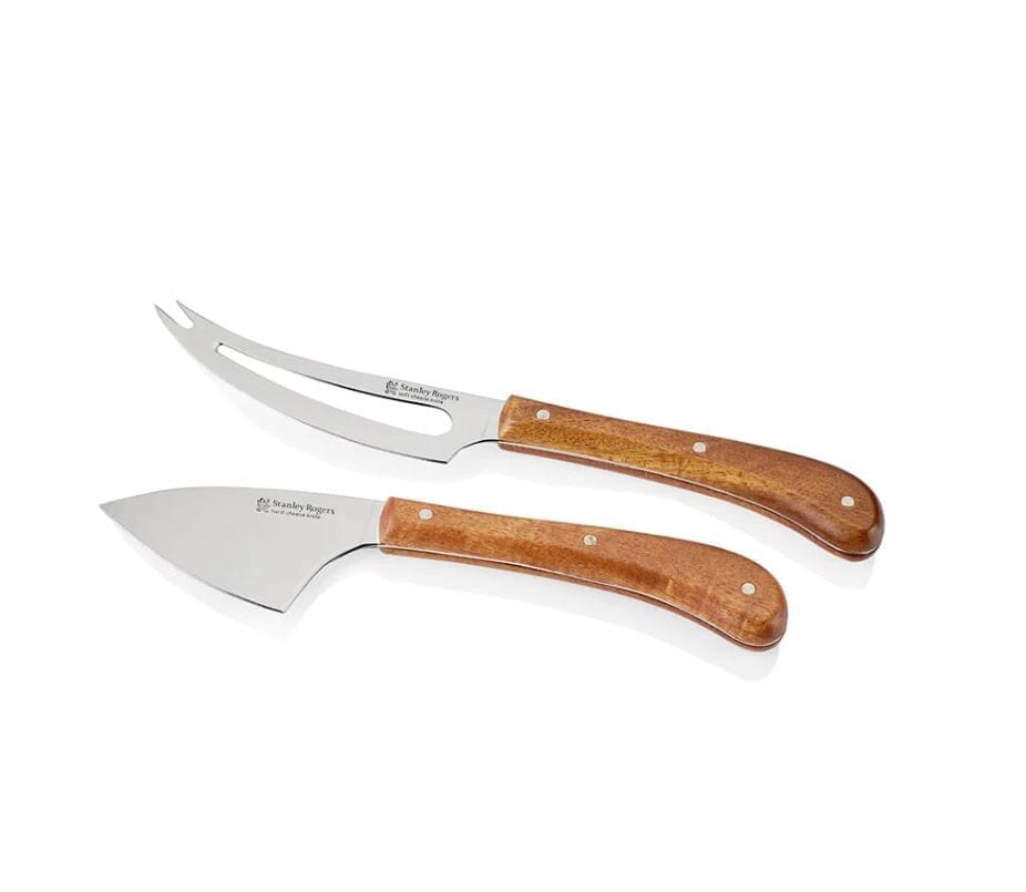 Stanley Rogers Pistol Grip Acacia 2 Piece Cheese Knife Set Cheese & Pate Knives The Cooks Kitchen Mandurah 