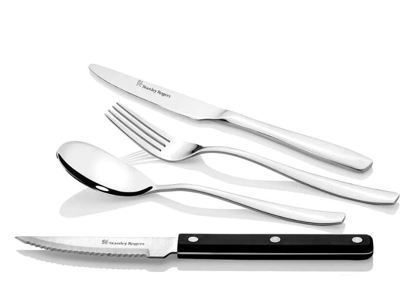 Stanley Rogers Amsterdam 40 Piece Set With Steak Knives Cutlery Sets The Cooks Kitchen Mandurah 