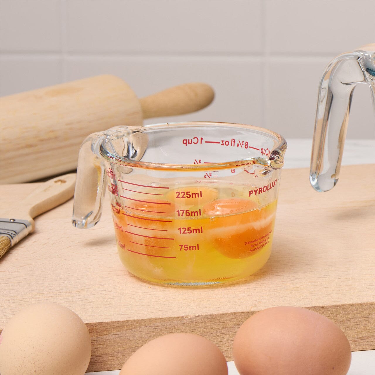 Pyrolux Glass Measure Jug - 250ml/1 Cup Measuring Bowls & Jugs The Cooks Kitchen 