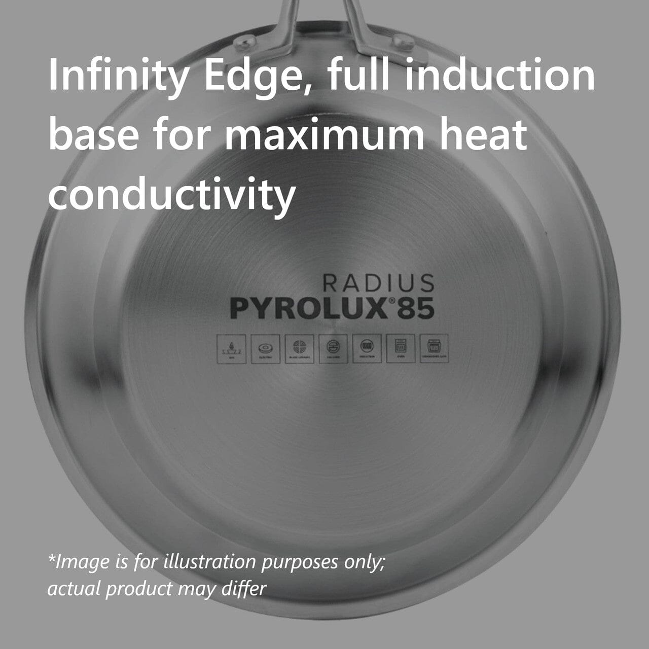 Pyrolux Radius 85 Chef Pan 30cm/4.5l Frypan - Chef Pan - Saute Pan The Cooks Kitchen 