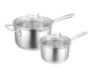 Pyrolux Radius 85 2pc Saucepan Set - 16cm/1.8l - 20cm/3.4l