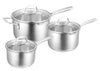 Pyrolux Radius 85 3pc Saucepan Set