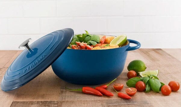 Pyrolux Pyrochef 20cm/2l Round French Oven Ocean Blue Frypan - Chef Pan - Saute Pan The Cooks Kitchen Mandurah 