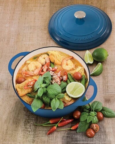 Pyrochef Blue 24cm/4l Casserole Casseroles & Stockpots The Cooks Kitchen 