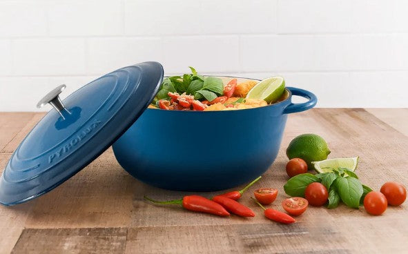 Pyrolux Pyrochef Round French Oven 26cm - Ocean Blue