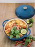 Pyrolux Pyrochef Round French Oven 26cm - Ocean Blue Enameled Cast Iron The Cooks Kitchen 