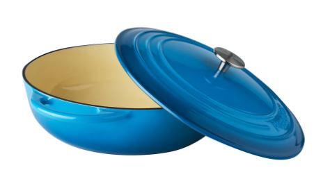 Pyrochef Round Chef Pan 28cm/4l Ocean Blue