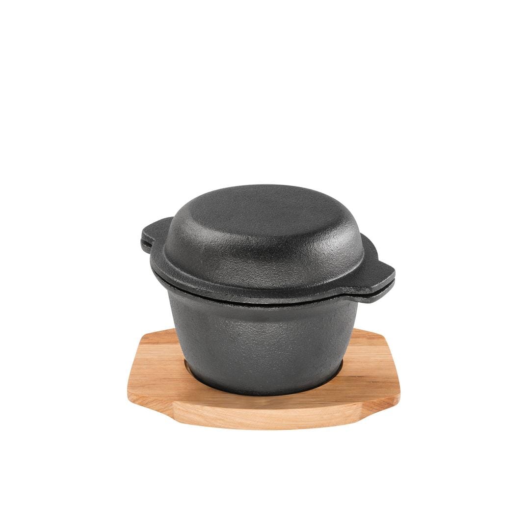 Pyrocast - 11.8cm Garlic Prawn Pot /w Tray Griddles - Sizzlers & Poachers The Cooks Kitchen 