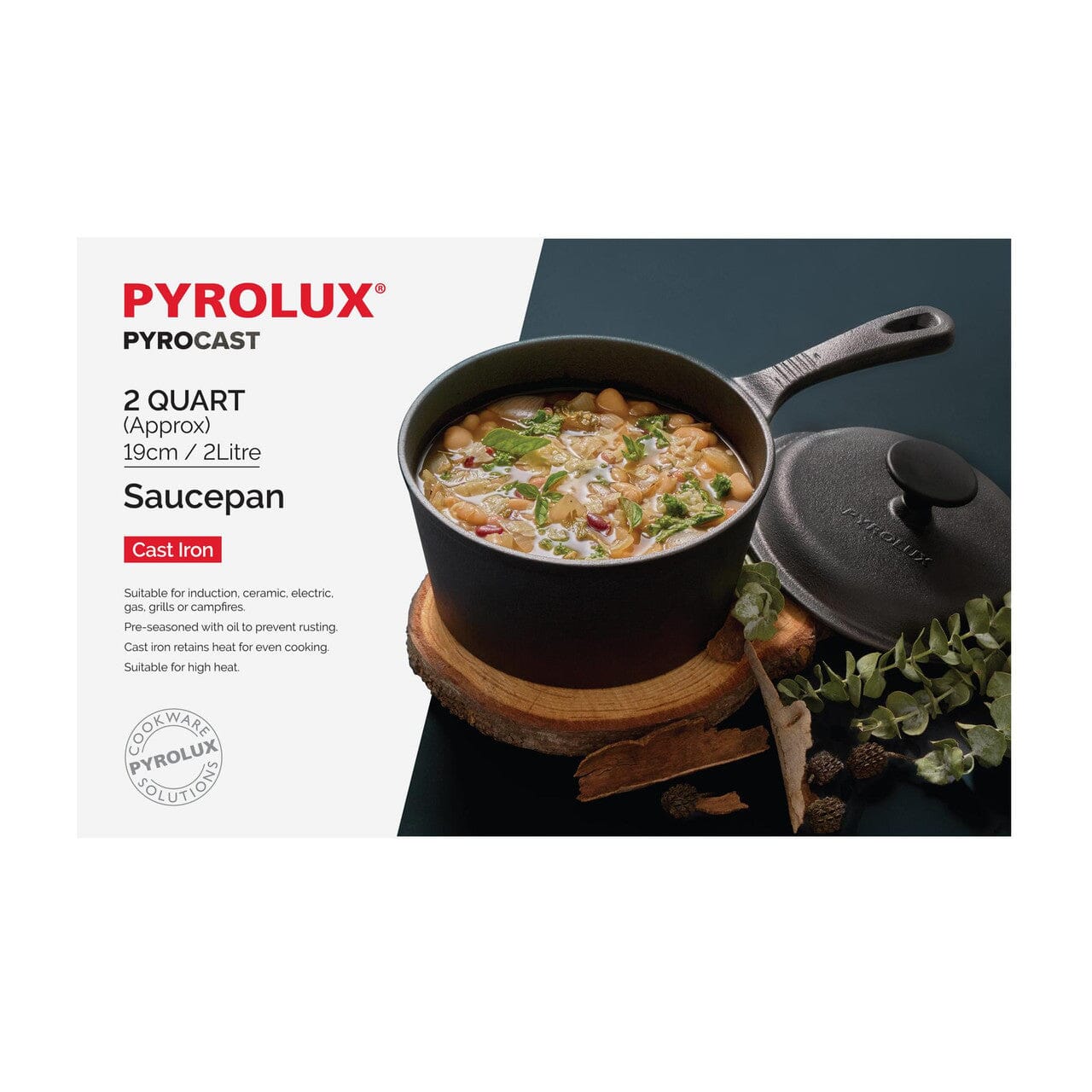Pyrocast Saucepan 19cm/2l Saucepan The Cooks Kitchen 