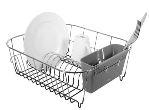 Avanti Slimline Dish Rack Small Grey Cleaning Equipment The Cooks Kitchen 