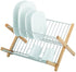 Avanti Monterey Wood And Chrome X Profile Dish Rack With Foldout Step Dish Racks & Drainers The Cooks Kitchen Mandurah 
